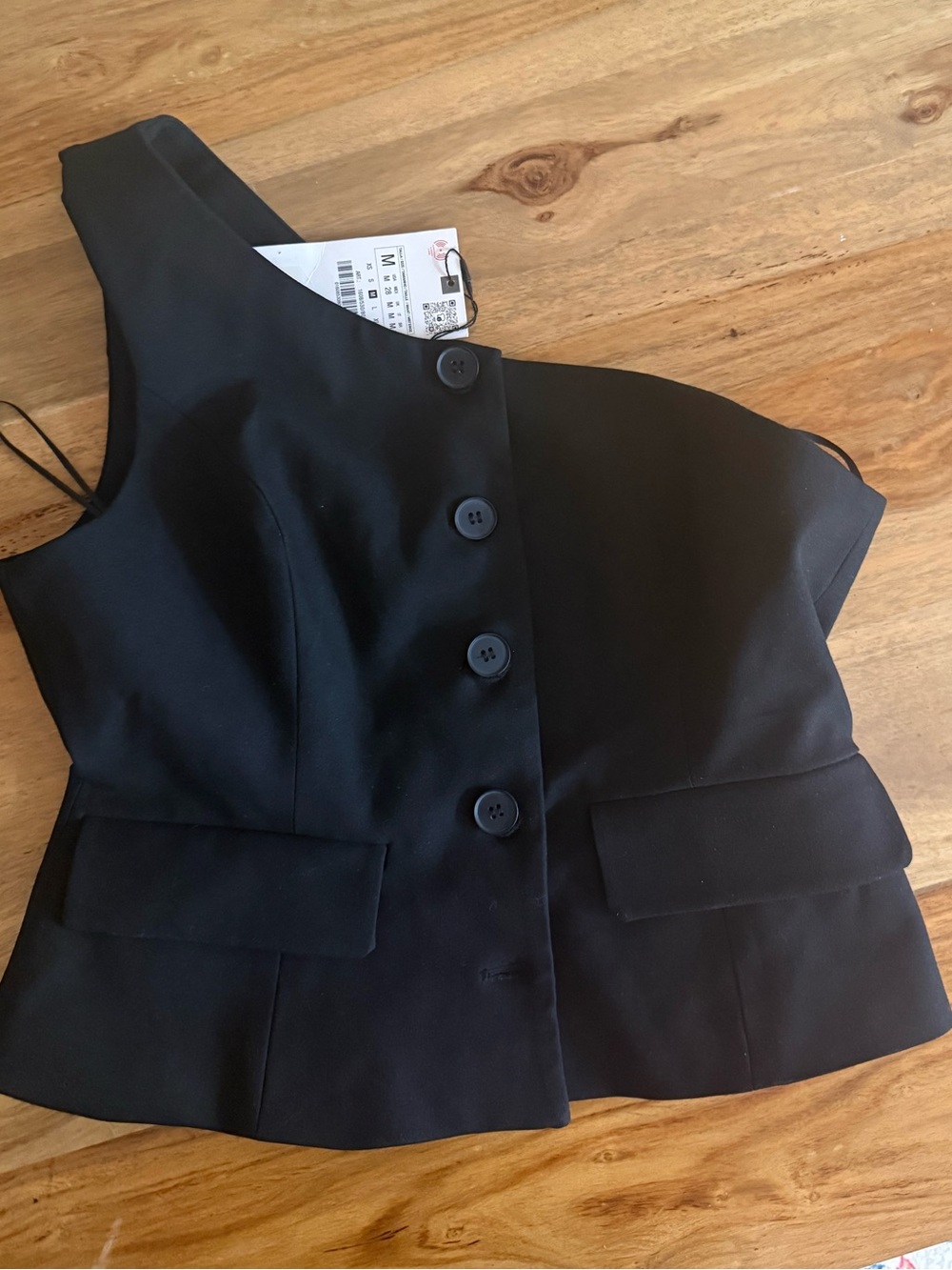 NWT ZARA M One Shoulder Vest